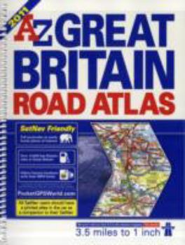 Spiral-bound Great Britain 3.5m Road Atlas Book