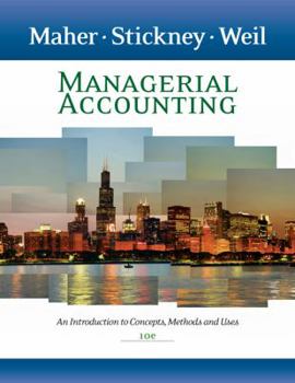 Hardcover Managerial Accounting: An Introduction to Concepts, Methods and Uses Book