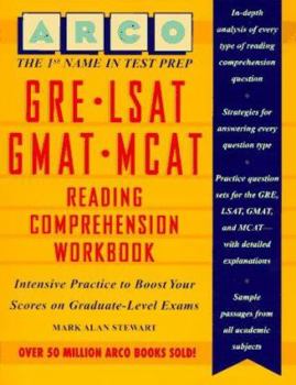 Paperback Arco GRE LSAT GMAT MCAT Reading Comprehension Workbook Book