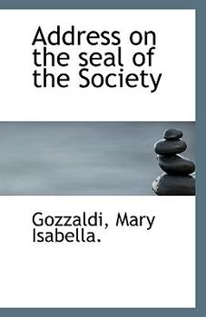 Paperback Address on the Seal of the Society Book