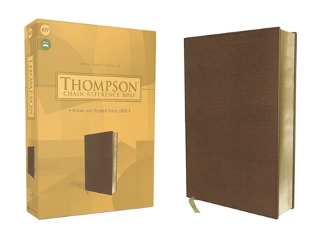 Imitation Leather Kjv, Thompson Chain-Reference Bible, Leathersoft, Brown, Red Letter Book
