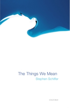 Paperback The Things We Mean Book