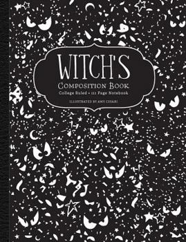 Paperback Witch's Composition Book: College Ruled 111 Page Notebook Book