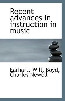 Paperback Recent Advances in Instruction in Music Book