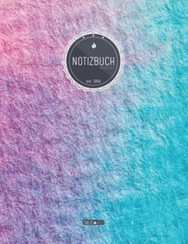ZMUDACE Notizbuch Blanko: in DIN A4 Softcover | "ZB078 buntes Filz" |156 leere Seiten mit persönlichem Register + Seitenzahlen | Zeichenbuch, ... zum Selbstgestalten (German Edition)