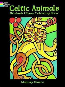Paperback Celtic Animals Stained Glass Coloring Book