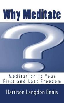 Paperback Why Meditate? Book