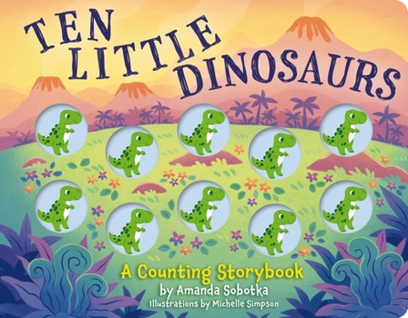 Board book Ten Little Dinosaurs: A Counting Storybook Book