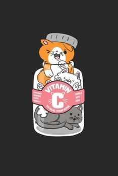 Carnet De Notes: Pilule Chat Vitamines Catlady Cadeaux Drôles 120 Pages, 6X9 (Environ A5), Blanc / Croquis (French Edition)