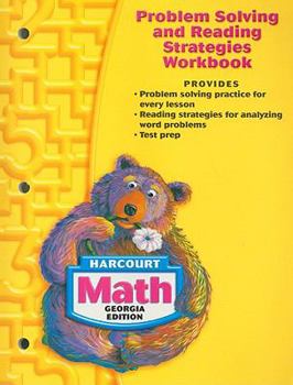 Paperback Harcourt Math Georgia Edition Problem Solving and Reading Strategies Workbook Grade 1 Book