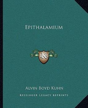 Paperback Epithalamium Book