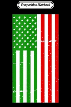 Composition Notebook: Flag Art Italian American  Journal/Notebook Blank Lined Ruled 6x9 100 Pages