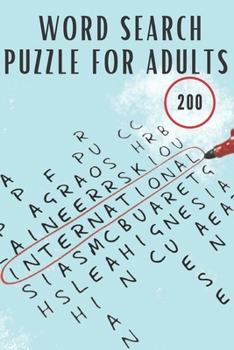 Word Search Puzzle for Adults: Word Search Puzzle Book - 200 Word Search Puzzles - Big Puzzlebook with Word Find Puzzles for Seniors, Adults and all other Puzzle Fans