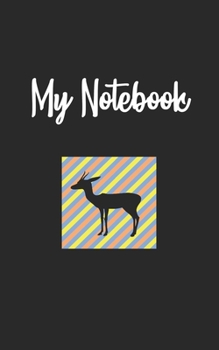My Notebook: Gazelle  Retro And Vintage Style 100 Pages And Lined