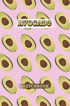 Paperback Avocado Is My DNA Sketchbook: Light Blue 130 Pages Wide Ruled Lined Paper Avocado Lovers Themed Sketchbook 6x9 diary gift for Teens, Kids, Girls, Bo Book