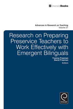 Hardcover Research on Preparing Preservice Teachers to Work Effectively with Emergent Bilinguals Book