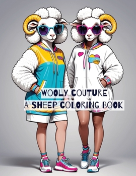 Paperback Wooly Couture: A Sheep Coloring Book