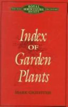 Hardcover Index of Garden Plants: The New Royal Horticultural Society Dictionary Book