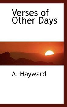 Paperback Verses of Other Days Book