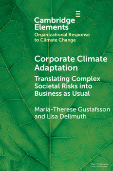Corporate Climate Adaptation: Translating Complex Societal Risks into Business as Usual (Organizational Response to Climate Change: Businesses, Governments)