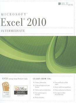 Spiral-bound Excel 2010: Intermediate Student Manual Book