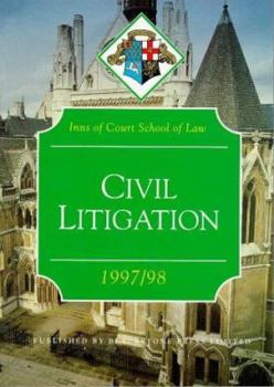 Paperback Bar Manual: Civil Litigation: 1997/1998 (Bar Manuals) Book