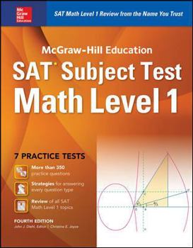 Paperback McGraw-Hill Education SAT Subject Test Math Level 1 4th Ed. Book