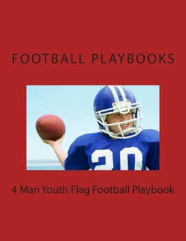 Paperback 4 Man Youth Flag Football Playbook Book