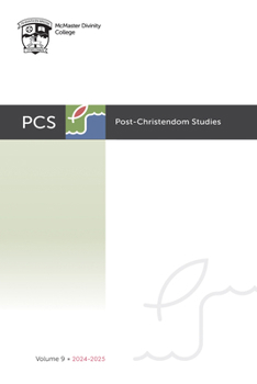 Paperback Post-Christendom Studies: Volume 9 Book