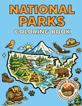 Paperback National Parks Coloring Book