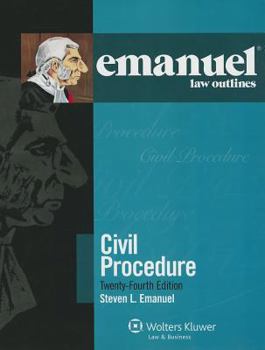Paperback Civil Procedure (Emanuel Law Outlines) Book