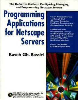 Paperback Programming Applications for Netscape Servers Book