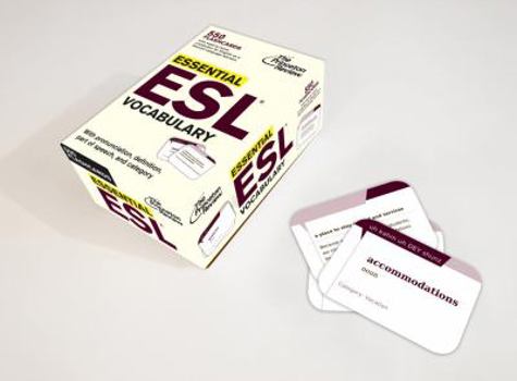 Cards Essential ESL Vocabulary (Flashcards): 550 Flashcards with Need-To-Know Vocabulary for English as a Second Language Learners (College Test Preparation) Book