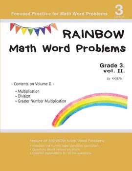 Paperback Rainbow Math Word Problems Grade 3. vol. II Book