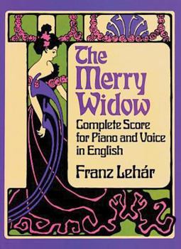 Paperback The Merry Widow: Complete Score for Piano and Voice in English Book