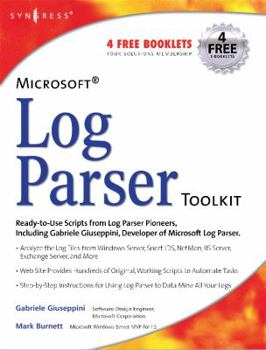 Paperback Microsoft Log Parser Toolkit Book