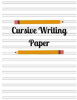 Paperback Cursive Writing Paper Book