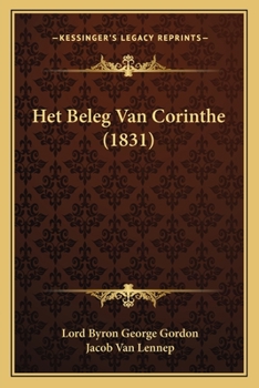 Paperback Het Beleg Van Corinthe (1831) [Dutch] Book