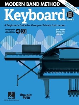 Paperback Modern Band Method - Keyboard, Book 1 (Book/Online Media) Book