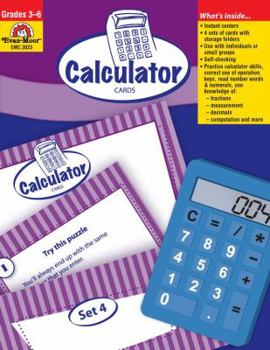 Paperback Calculator Cards, Grades 3-6 Book
