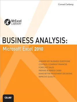 Paperback Business Analysis: Microsoft Excel 2010 Book