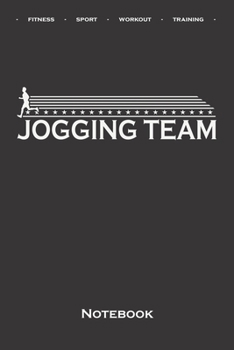 Jogging Team Notebook: Dot Grid Journal/Logbook for Fitness enthusiasts and fans of the body cult