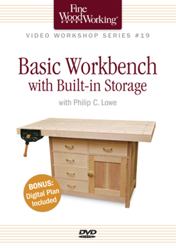 DVD Fine Woodworking Video Workshop Series - Basic Workbench with Built-In Storage Book