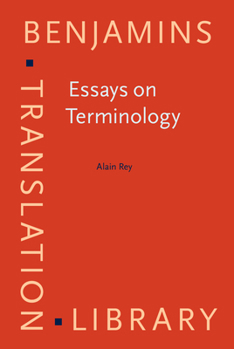 Hardcover Essays on Terminology Book