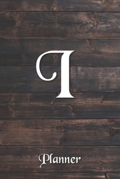 I: Letter Journal Monogram Minimalist Lined Notebook To Do List Undated Daily Planner for Personal and Business Activities with Check Boxes to Help ... to Get Organized (9 x 6 inches 120 pages)