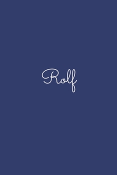 Rolf: notebook with the name on the cover, elegant, discreet, official notebook for notes, dot grid notebook,