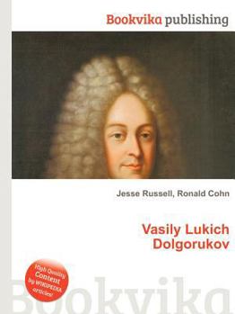Paperback Vasily Lukich Dolgorukov Book