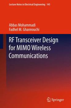 Paperback RF Transceiver Design for Mimo Wireless Communications Book