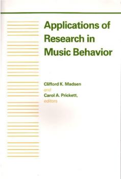 Paperback Applications of Research in Music Behavior Book