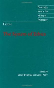 Hardcover Fichte: The System of Ethics Book